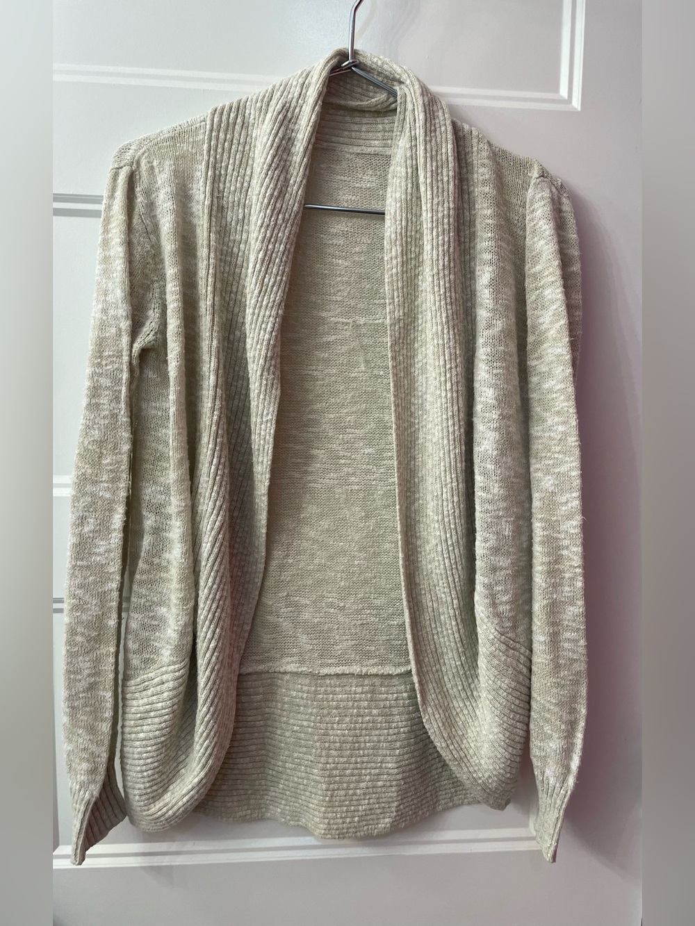 S - tan cardigan
